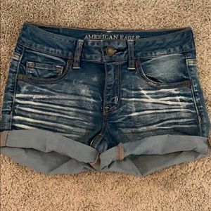 American Eagle Midi Denim Shorts
